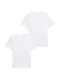 TOM TAILOR Herren Basic T-Shirt im Doppelpack 1008638, 20000 - White, L