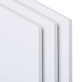 RESHEIM 3-10 mm PVC Hartschaumplatten Weiß Zuschnitt nach Maß Platte Materialstärke und Größe wählbar (1100 x 500 mm, Materialstärke: 3 mm)