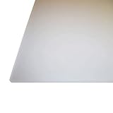 B&T Metall PMMA Acrylglas Opal Weiß glatt 4,0 mm stark Milchglas Lichtdurchlässigkeit 78% UV beständig beidseitig foliert im Zuschnitt Größe 50 x 50 cm (500 x 500 mm)