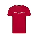 Tommy Hilfiger Herren Tommy Logo Tee S/S T-Shirts, Royal Berry, XL