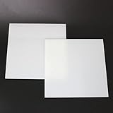 AtHaus® Acrylglas OPAL Weiß Scheibe 2 mm Materialstärke und Größe Wählbar Premium Milchglas Plexiglas 200 x 200