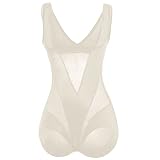 Bauchkontrolle Korsett Tops für Frauen Workout Shaper Damen Korsett Body Slim Kleidung Postpartum Raffung Bauch Innenhose Latex Bodysuit, a, L