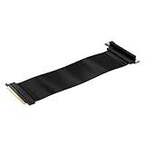 Corsair Premium-PCIe-Verlängerungskabel 4.0 x16 300 mm - EMI-Schutz - Abgewinkelte 90-Grad-Buchse - Kompatibel mit PCIe 3.0-Systemen - Schw