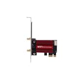 SENECESLI Dual -Band -WiFi Karte, PCB 2,4G 5G Plug and Play PCIe WiFi Card 7260AC Pro 1200 Mbit/S mit 2 10 DBi Verstärkung für Desktop PC