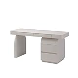 Moderner Computertisch aus Massivholz, leicht, luxuriös, schlanker Arbeitsplatz für Zuhause, Büro, Premium-Haptik, 180 x 60 x 75 cm, PC-Schreibtisch, stilvolles, minimalistisches Desig