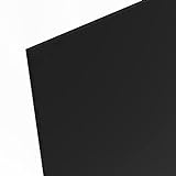 5mm Acrylglas schwarz matt gedeckt blickdicht 100x70