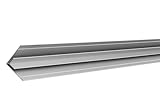 Alu Profil für HPL-Platten 3mm 6mm und 8mm… (3mm Silber, Inneneck- Profil (1 Meter), 50)