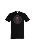 AMERICAN COLLEGE USA, T Shirt, Polo, Shirt, Jungen, Mädchen, Hemden, Hemd, Sweat Shirt, Freizeit Mode, Sportlich, Bedruckt, Kinder Bekleidung, Unisex, Modell AC209 Schwarz, 14 J