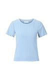 Rich & Royal Damen T-Shirt in RIPP-Optik blau (51) XL
