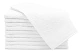 ZOLLNER 10er Set Gästehandtücher - kleine und Flauschige Handtücher in 30x50 cm - waschbar bis 95°C - Baumwolle - in weiß - Hotelqualität - Oeko Tex® Z