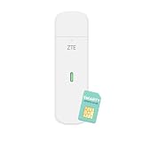 ZTE MF833, CAT4/4G USB-Dongle, entsperrt, kostengünstiges Reisen, Business-WLAN, perfekt für Streaming, Gaming, Browsing, unterstützt Multi-Band-Konfiguration, 2 Jahre Garantie und k