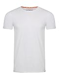 riverso Tshirt Herren Regular Fit RIVLenny Rundhals Kurzarm Sommer Tee Shirt leichte Baumwolle Flammgarn Einfarbig Weiß 3XL, Größe:3XL, Farbe:W