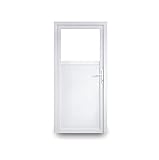 EcoLine Nebentür - Nebeneingangstür - Tür - 2-Fach, 1/3 Glas, 2/3 Füllung, außenöffnend innen weiß/außen: weiß BxH: 800 x 1900 mm DIN Link