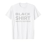 Monochrome Mode Minimalistisch und Modern - Schwarzes Shirt Weiße Edition - T-Shirt, Unisex-Jugendliche, Kurzarm, T-Shirt, Weiß, S
