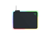 Razer Firefly V2 - Gaming-Mauspad mit mikrotexturierter Oberfläche und Chroma RGB-Beleuchtung (Kabelhalter, umlaufende Kantenbeleuchtung, rutschfest) Schw