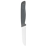 Zyliss Gemüsemesser, 9 cm-3,5 Zoll, scharfer deutscher Edelstahl mit nachhaltigem, rutschfestem Griff aus Weizenstroh, Schutzhülle, professionelles Küchenmesser-Gemüsemesser, spü
