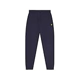 Lyle & Scott Sporthose für Herren Navy-blau L - Slim Sweat Pant Hose für Männer, Baumwolle mit Bündchen Jogging