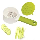 Zucchini Spiralizer Noodle Maker – kompakter Hand-Nudelschneider, Spaghetti-Spaghetti, langlebig, vielseitiger Gemüsemaker mit rutschfestem Griff, tragbares Lebensmittelwerkzeug fü
