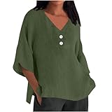 Heut Angebot Sonderangebote T Shirt Elegant Damen Blusenshirt 3/4 Arm Tshirt Modern Family 40 Geburtstag Weiss Laessig Doppelpack Schwarz V Ausschnitt Strand Lang Sassyclassy Musselin B