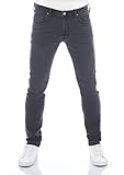 Lee Herren Jeans Luke Slim Fit Hose Grau Tapered Männer Jeanshose Baumwolle Denim Stretch Grey w32, Farbe: Dark Grey (LSS2PCQJ3), Größe: 32W / 32L