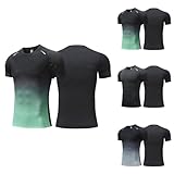 Fahrradtrikot, Rennrad Trikot Herren Fahrradtrikot Radtrikot Rennradtrikots Fahrrad Trikots Kurzarm Radsport-Bekleidung Fahrradbekleidung Oberteil Sommer Rad Shirt Grau M