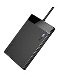 UGREEN Festplattengehäuse 2,5 Zoll USB 3.0 Externes Gehäuse UASP , Festplatte Gehäuse für 2 5 Zoll SATA SSD und HDD in Höhe 9.5mm 7mm USB Case mit USB 3.0 Kabel, werkzeugfreie Montag