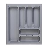 MUHOO Besteckkasten für Schubladen 50er Besteckeinsatz Küche aus Kunststoff Spülmaschinenfest 416 x 474