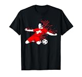 Schweiz Fußball-Fans Trikot Schweiz Fußball Liebhaber Sport T-S