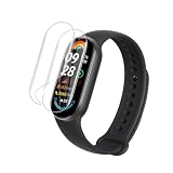 Natbok 2 Stück Schutzfolie für Xiaomi Smart Mi Band 9 1.62' 2024,Fingerabdruck-ID Unterstützen HD Displayschutzfolie,Anti- Kratze Bläschenfrei Mi Smart Band 9 Weich TPU Flexible Display