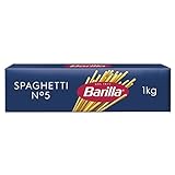 Barilla Pasta Klassische Spaghetti n.5 aus hochwertigem Hartweizen immer al dente, (1 x 1 kg)