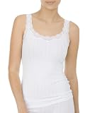 CALIDA Etude Toujours Tank Top Damen, mit Swiss+Cotton-Gütesiegel, edle Nadelstreifen-Optik und zarte Sp