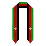 YUZEKABZ Schal mit Länderflagge, Geschenk für internationale Studenten, Afghanistan-Flagge, Einheitsgröß