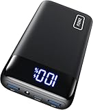 INIU Power Bank, 20000mAh 22.5W Klein Schnellladefunktion Powerbank 1 USB-C, 2 USB-A Mini Externe Handyakkus LED Display, Akkupack für iPhone 17 16 15 14 13 Xiaomi Samsung iPad Travel Camping O