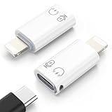 MoKo USB C auf Lightning Adapter, Lightning Stecker auf USB C Buchse Adapter Kompatibel mit iPhone 14/13/12/11 Pro Max/iPad/iPod/AirPods, Unterstützung für das Laden, Datenübertragung, Kopfhörer & OTG
