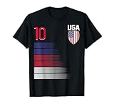 Trikot mit Fußballflagge USA T-S
