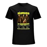 The #Walking #Dead 10Th Anniversary 2010 2020 Horror Series Daryl #Dixon Rick #Grimes T Shirt Gift Tee for Men Black XXL