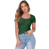 Leinenbluse Damen Elegante Kurzarm Baumwolle Leinen Tshirt Leinenshirt Oversized Lässiges Musselin Oberteile Button Down Hemdbluse Tunika Top S