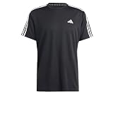 adidas Herren Train Essentials 3-Stripes Training Tee, Black / White, XL