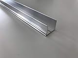 Alu-Abschlußprofil für Stegplatten aus XT PC PMMA Acrylglas Aluminium U-Profile Alu-U-Abschlussprofil Stärke 16 mm Länge 1200 mm mit Universal-Tropfk