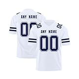 Personalisiert Rugby Trikot für Herren Damen Jugend Vorschule Personalisierte American Football Trikot mit Name Number Atmungsaktiv Training Sp