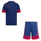 adidas Kinder Set Trikot + Hose Squadra 25 Team Navy Blue2/Red2 140