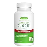 Hoch absorbierbares CoQsol-CF CoQ10, 5x höhere Bioverfügbarkeit, Coenzym Q10 mit Vitamin E & D-Limonen, 120 Weichkapseln a 100mg, 1 pro Tag, von Ig