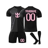 Personalisiertes Fußball Trikot 24 25 Hause/Auswärts Fußball Strips Trikots Shorts Socken Set,Trikot für Jungen Kinder Fussball Jersey Trainingsanzug mit Personalisiertes Name Nummer 07