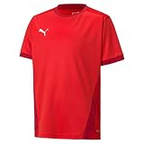 PUMA Jungen Teamgoal 23 Jersey Jr T-shirt, Puma Red-chili Pepper, 140 EU