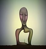 adrium Acryl-Bild 40 x 40 cm: Im Inneren der Seelenikone des Mannes. Glückliche und zufriedene Seele, lächeln Surrealismus-Skulptur. (89287723)