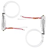 2 Stück Ersatz Straight-Typ Metall V5 J-Kopf Hotend-Extruder für Anycubic i3 Mega Extruder 3D Drucker Zubehör Extruder Anycubic Kopf (Weiß)