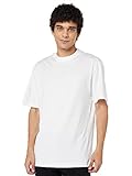 Urban Classics Herren T-Shirt Tall Tee, Oversized T-Shirt für Männer, Baumwolle, gerippter Rundhals, white, M