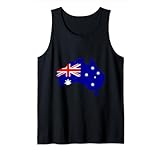 Australien Flagge im Australien Umriss - Australien Tank Top