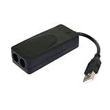 Qusedwey USB-Faxmodem Dual Port USB2.0 56K V.92 V.90 Externer Modemtreiber für Win 7 8 10 XP Empfangen und Senden Von Faxen auf Dem Comp