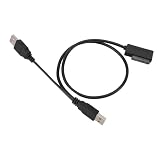 Dilwe Schlankes USB 2.0-Adapterkabel für Laptop-CD-DVD-ROM-Laufwerk, 480 Mbit/s, Plug-and-Play für 7, ABS, 1 Stück